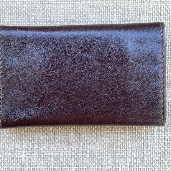 FENDI Key Chain Logo Leather 6 Ring Key Case Brown Keys Holder Bag Made in Italy - Picture 5 of 12